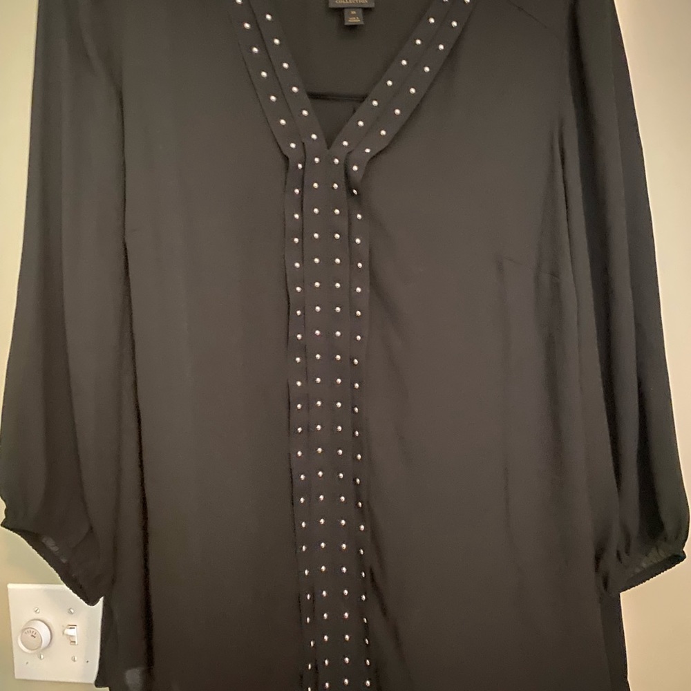 Black JM Collection Blouse